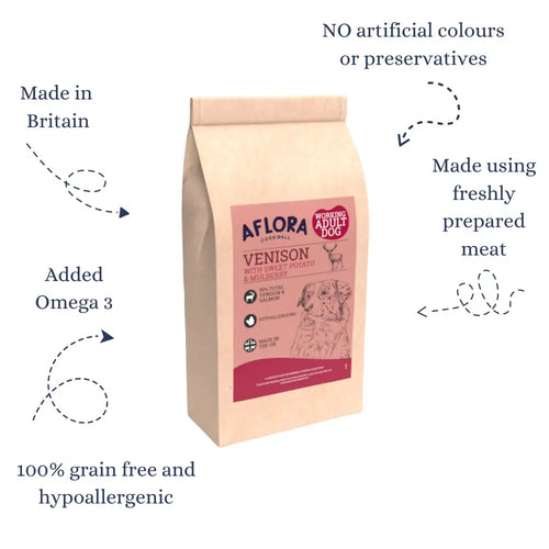 Aflora Venison & Salmon Grain Free Dog Food